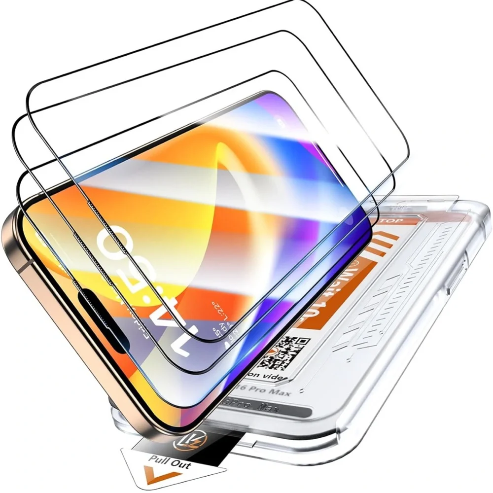 LK 3 Pack for iPhone 16 Pro Max Screen Protector, NEW